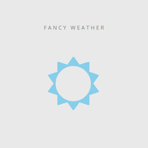 Fancy weather logo